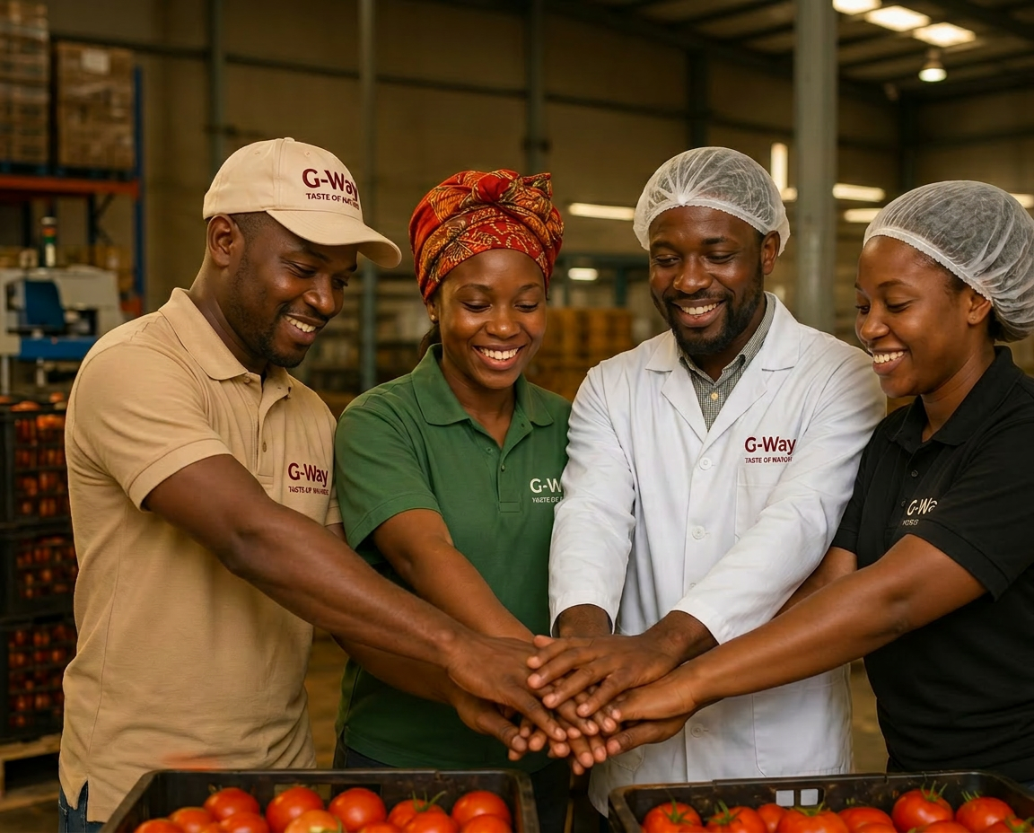 GWAY FOODS team working together
