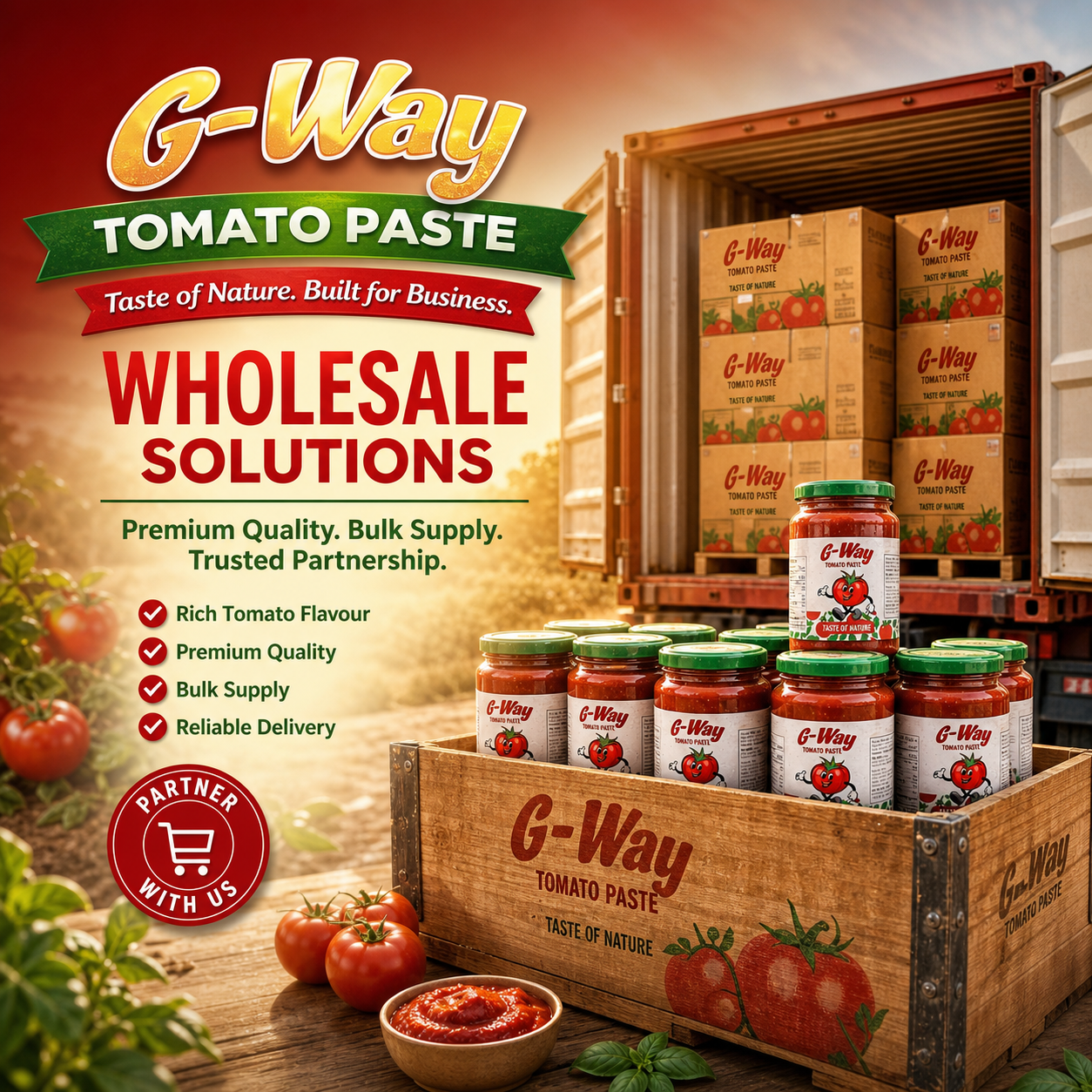 G-Way Tomato Paste — Wholesale Solutions poster